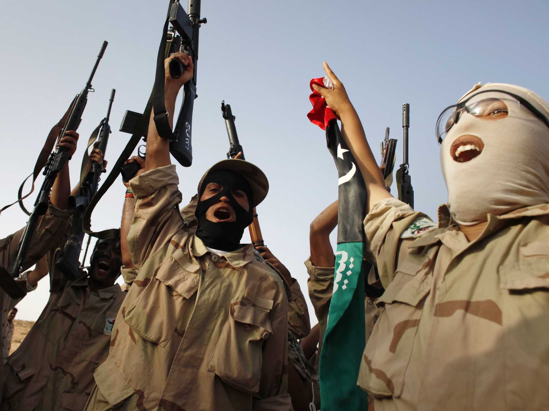 Террористы. Ливийские повстанцы Каддафи. Боевики Аль Каиды.